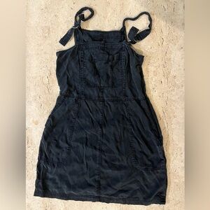 Abercrombie and Fitch Lyocell Black Overall Dress Size Small